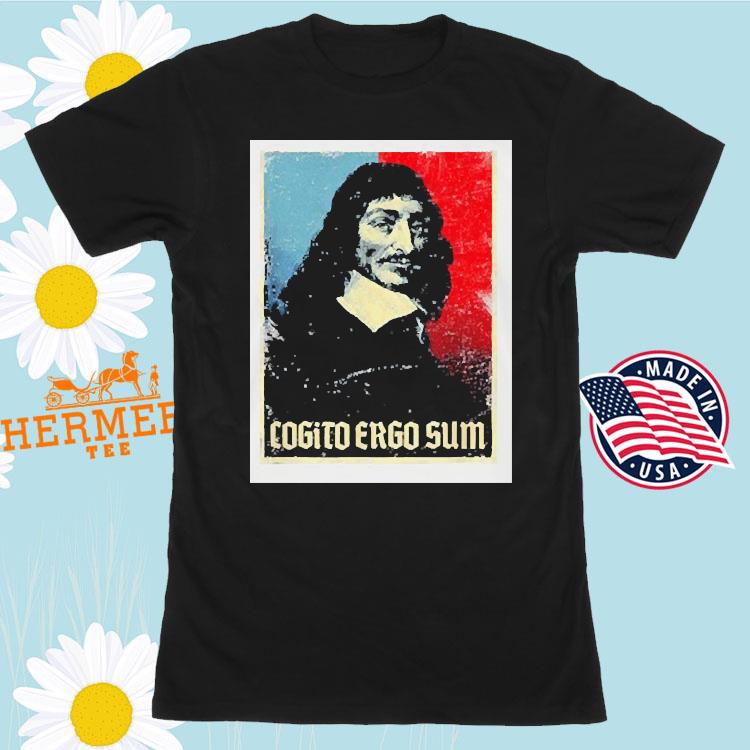 Cogito Ergo Sum Rene Descartes Principles Philosophy Vintage Shirt Ladies Shirt Hoodie And Tank Top