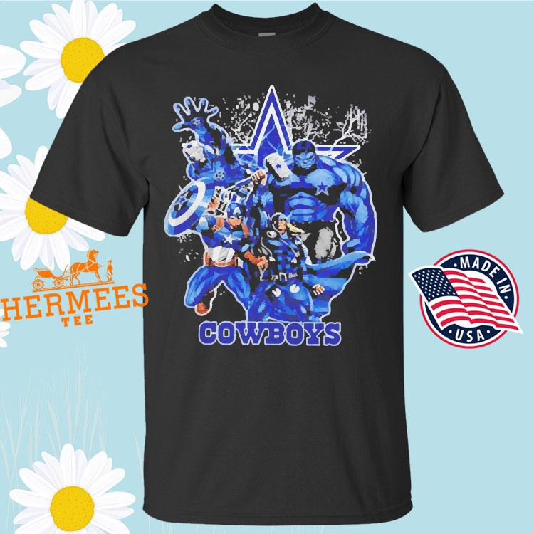 Dallas Cowboys Iron Man Hulk Captain America Thor Cowboy Shirt, hoodie,  tank top, sweater and long sleeve t-shirt