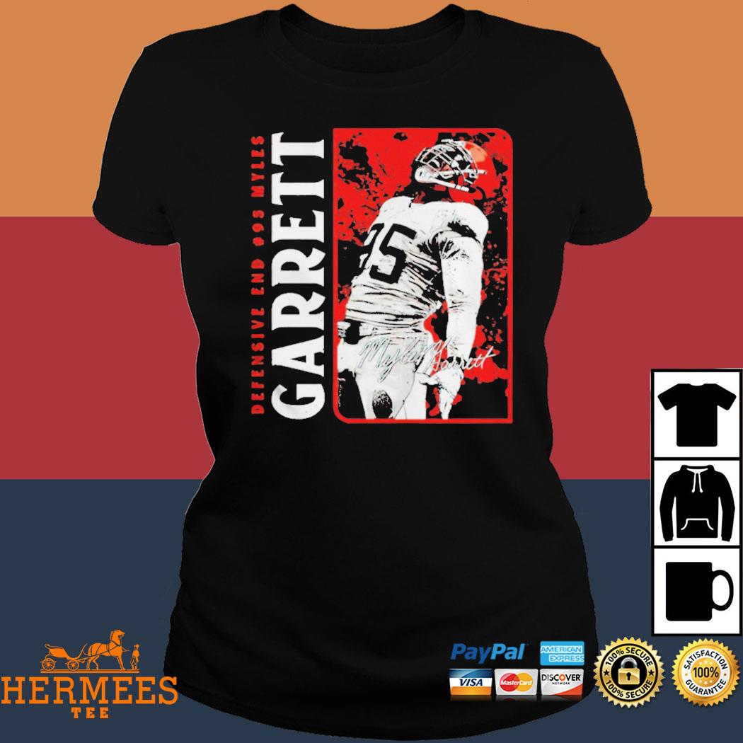 Cleveland Browns - Myles Garrett Sack Master Gray NFL T-Shirt :: FansMania