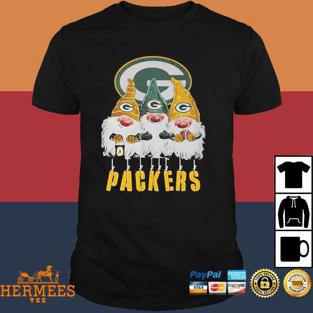 Gnomies Green Bay Packers Christmas T-Shirt - TeeNavi