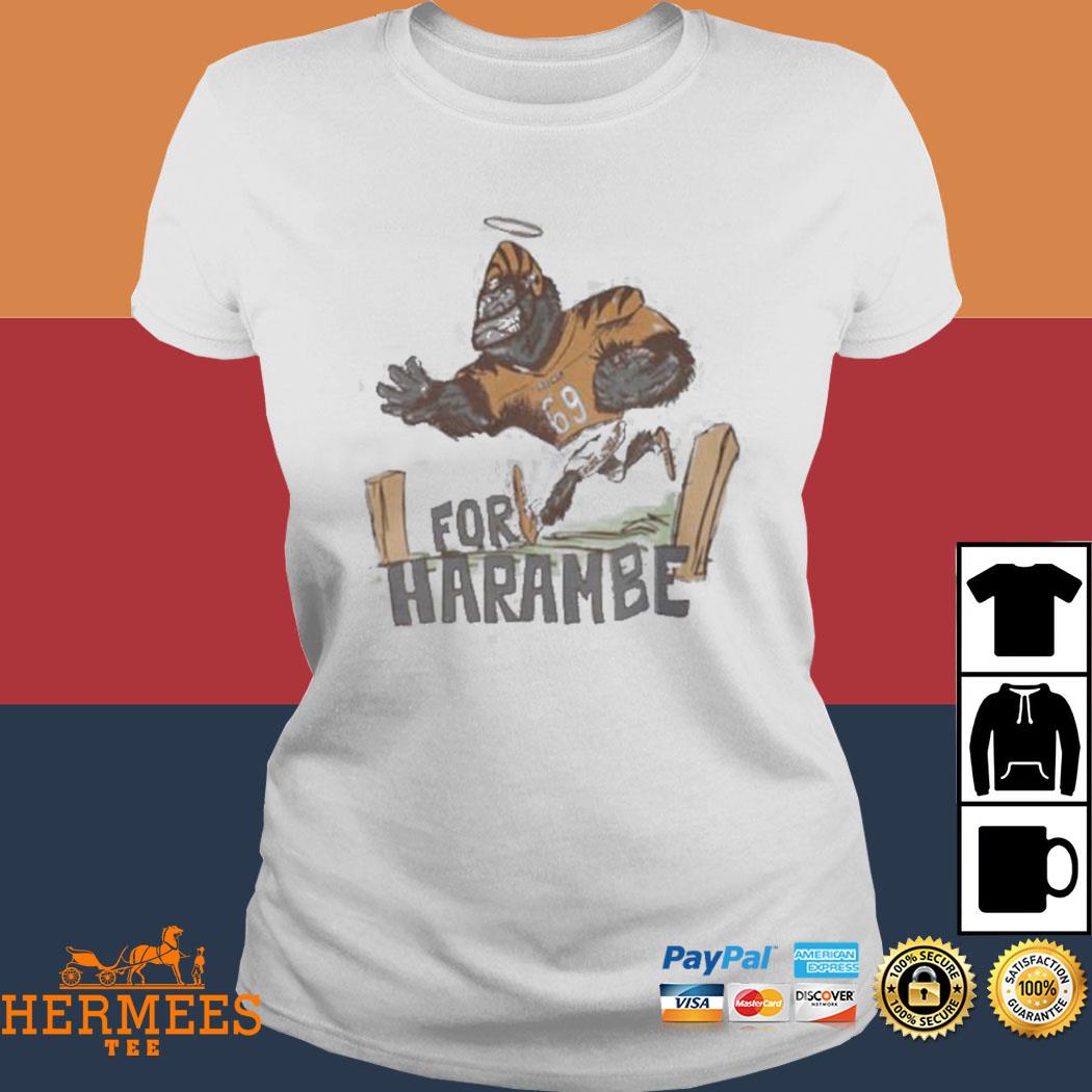 For Harambe Shirt Cincinnati Bengals Win The Super Bowl For Harambe shirt,  hoodie, sweater, long sleeve and tank top