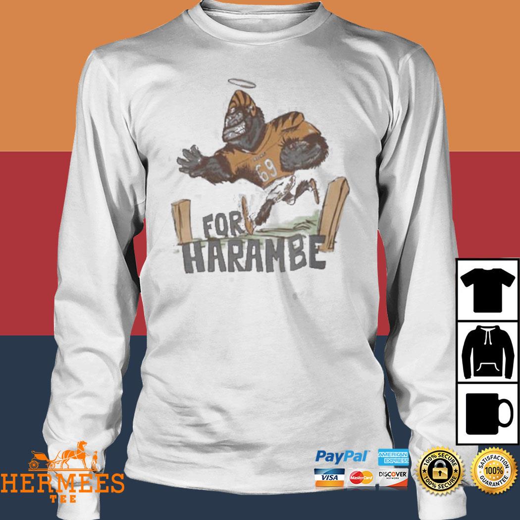 For Harambe Shirt Cincinnati Bengals Win The Super Bowl For Harambe,  hoodie, sweater, long sleeve and tank top