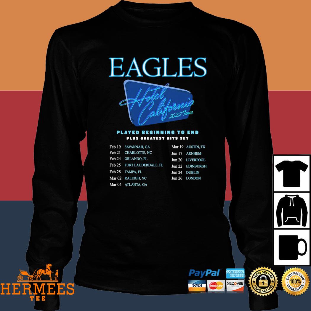 Eagles greatest hits tour shirt, hoodie, sweater, long sleeve and