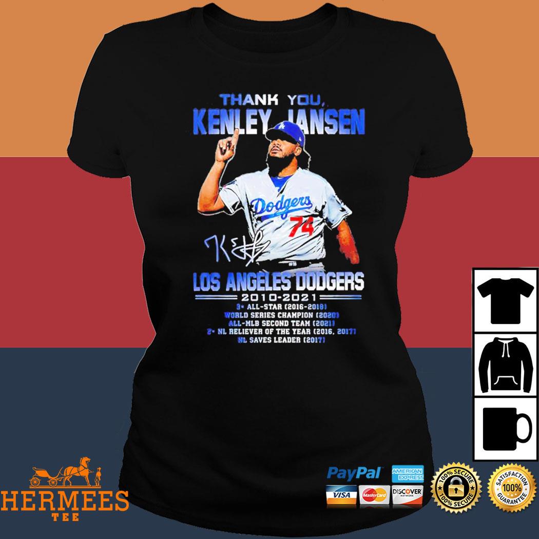 Thank you Kenley Jansen Los Angeles Dodgers 2010-2021 signature shirt,  hoodie, sweater, long sleeve and tank top