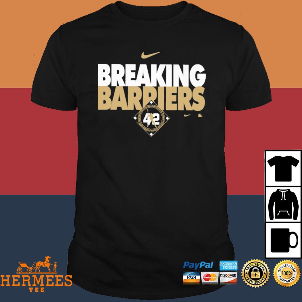 Jackie Robinson Breaking Barriers 42 logo T-shirt, hoodie, sweater, long  sleeve and tank top