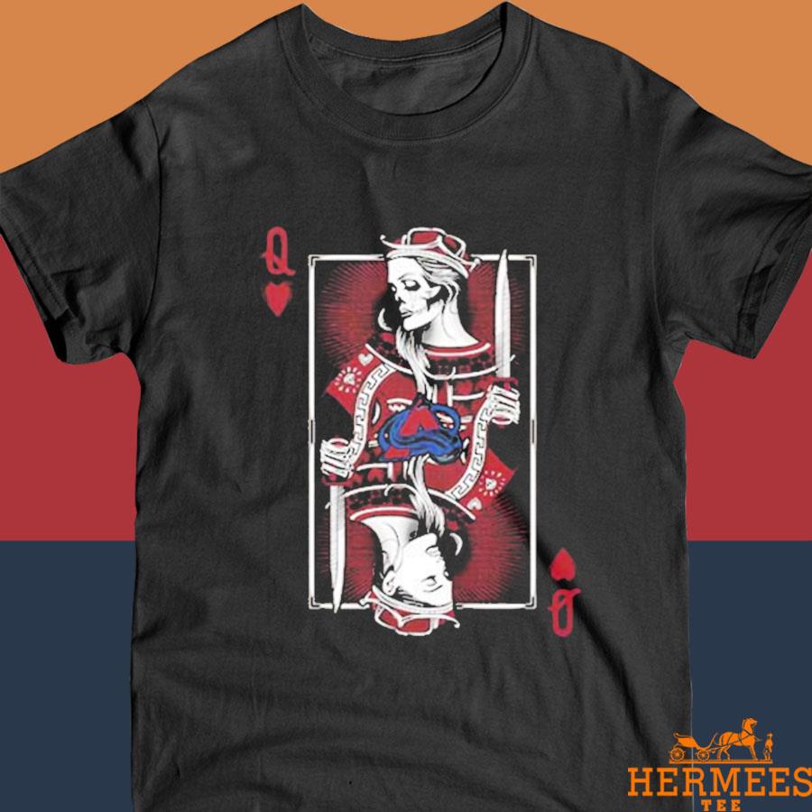 Queen Card Poker Stanley Cup Champions Colorado Avalanche Shirt