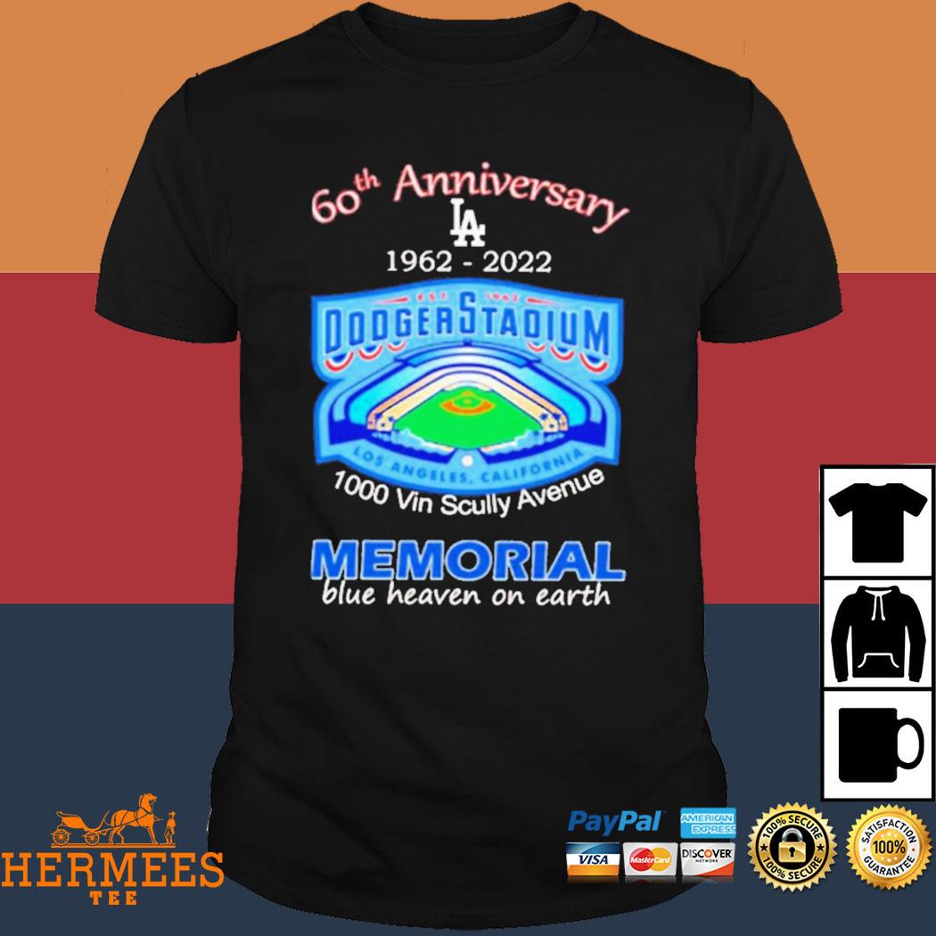 Funny los Angeles Dodgers 60th Anniversary 1962-2022 Dodgers Stadium 1000  Vin Scully Avenue Memorial shirt