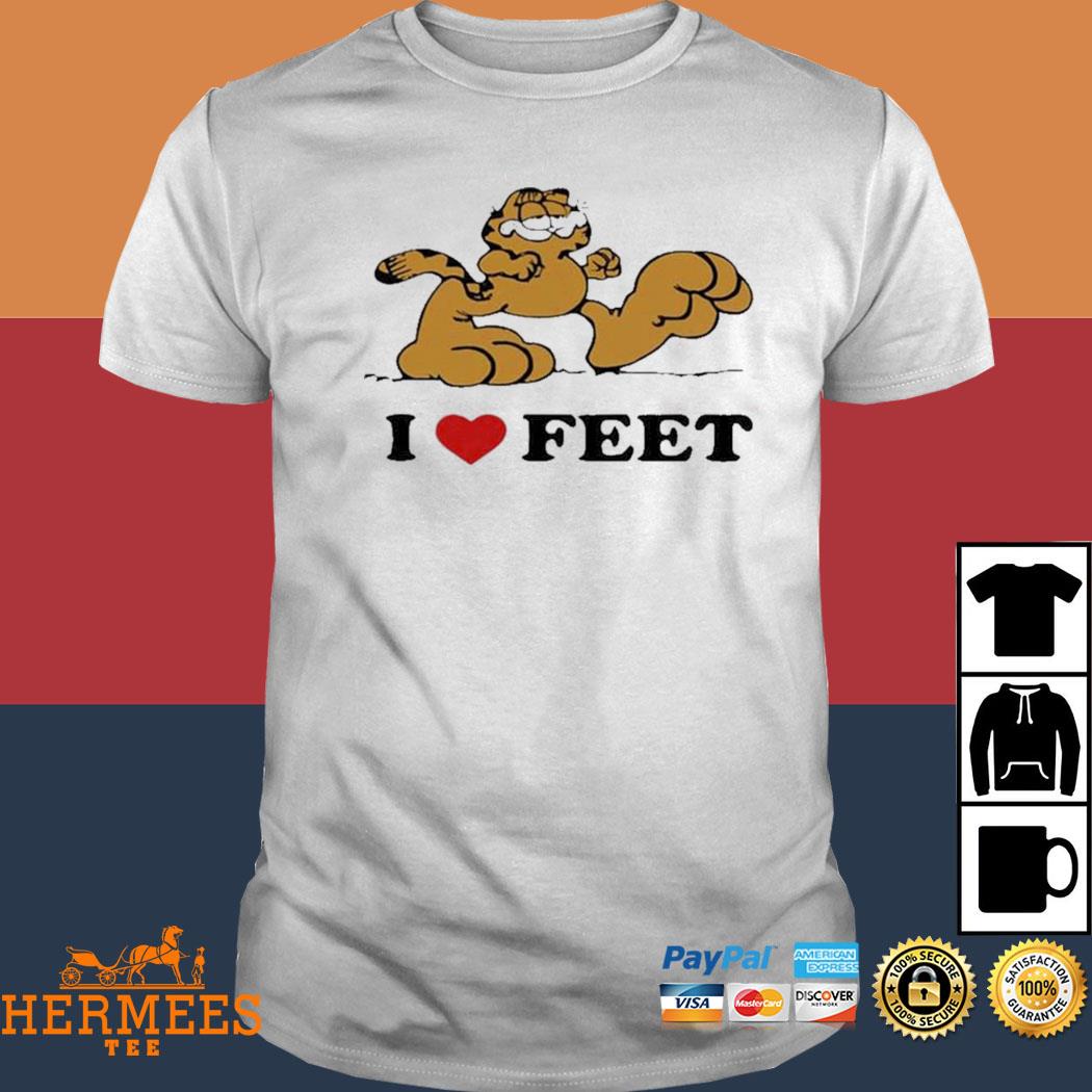 Official Garfield I Love Feet Tee 2022 Shirt