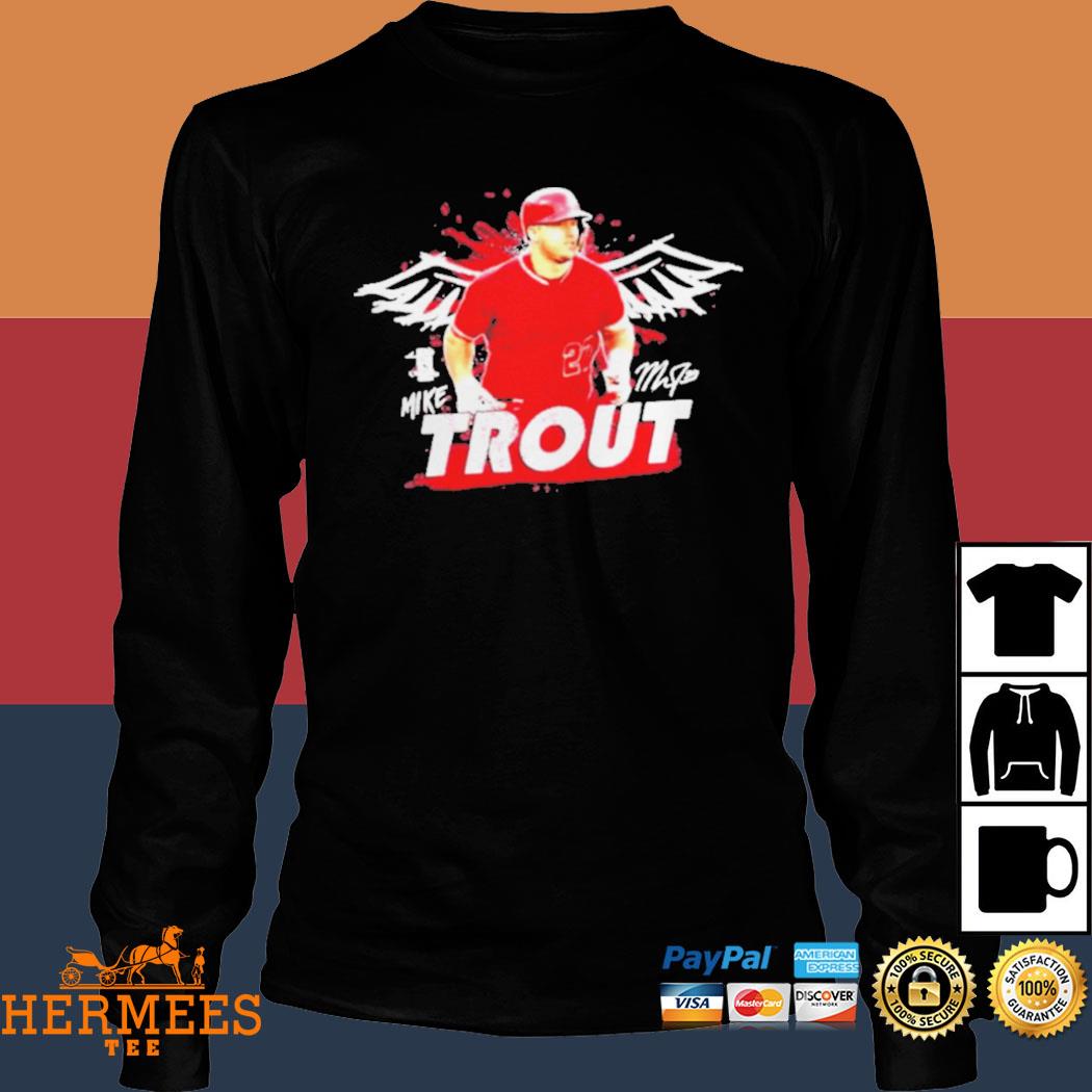 Mike Trout Art Los Angeles Angels Baseball Shirt, hoodie, sweater, long  sleeve and tank top