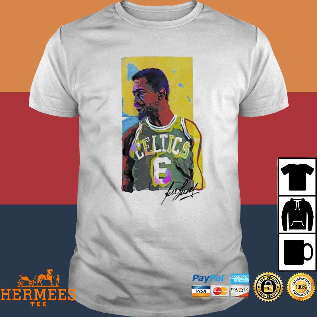 Rip Bill Russell Nba Boston Celtics Logo T-Shirt - T-shirts Low Price