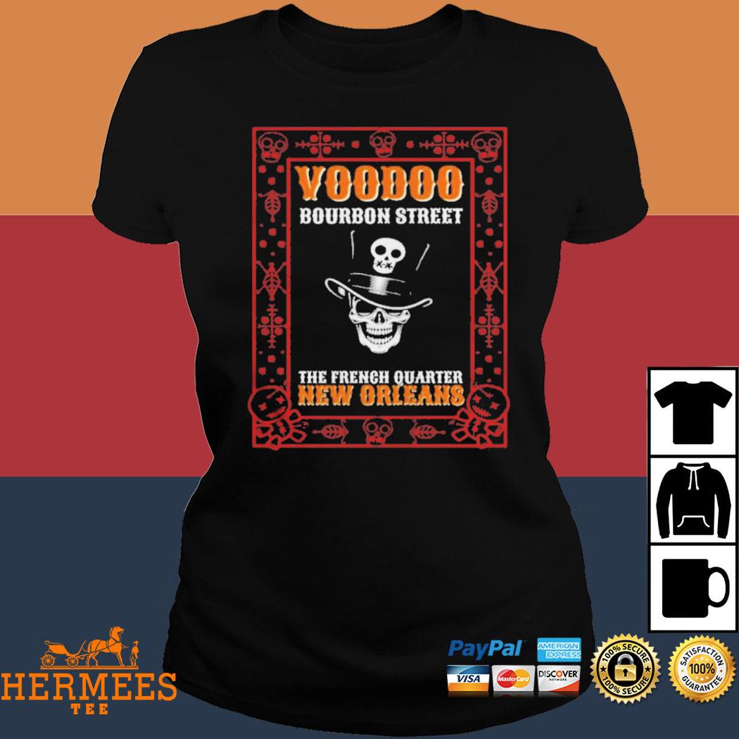 Official Voodoo Scull Funny Mardi Gras Lover Shirt Ladies Tee