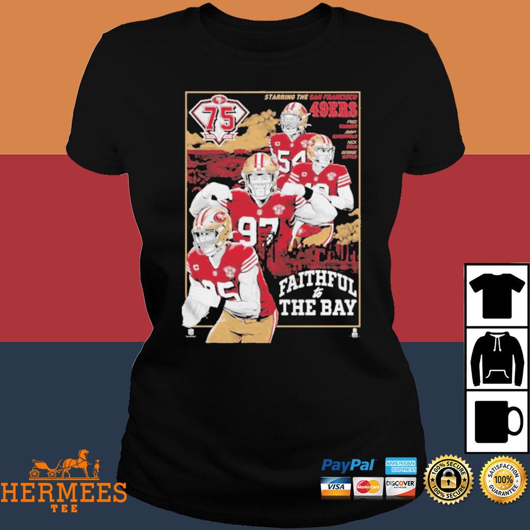 San francisco 49ers 75th anniversary shirt, hoodie, sweater, long