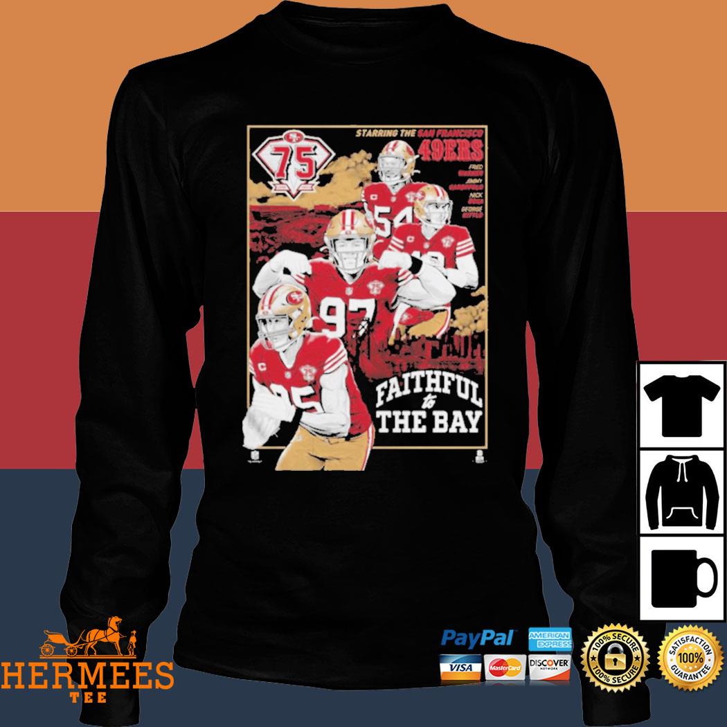 San francisco 49ers 75th anniversary shirt, hoodie, sweater, long