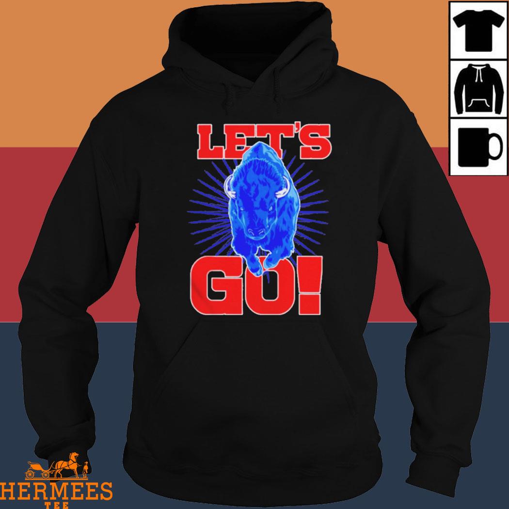 Official Red & Blue Buffalo Let’s Go Buffalo Shirt Hoodie