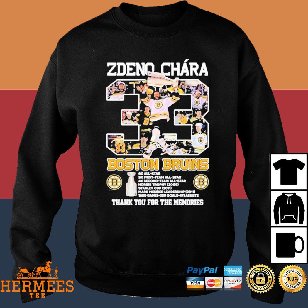 Zdeno Chára Boston Bruins Thank You For The Memories Signature shirt,  hoodie, sweater, long sleeve and tank top