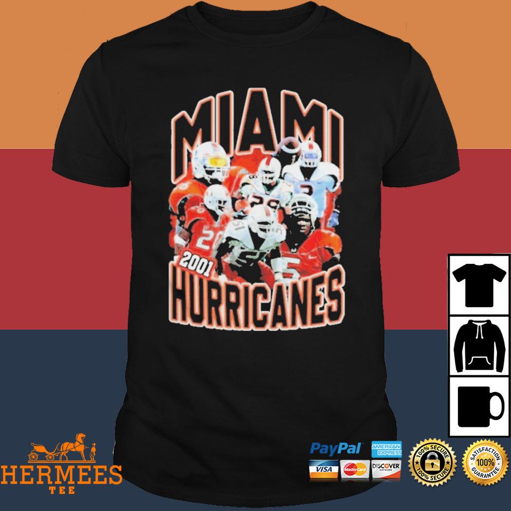 Original Miami Hurricanes 2001 Ed Reed Sean Taylor Clinton Portis Andre  Johnson Willis Mcgahee Jonathan Vilma T-shirt,Sweater, Hoodie, And Long  Sleeved, Ladies, Tank Top