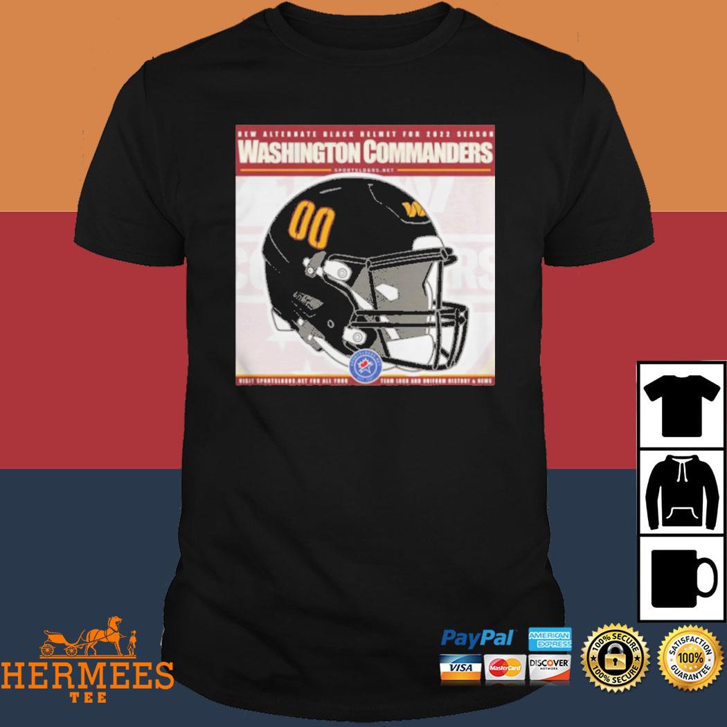 New Alternate black helmet for 2022 Season Washington Commanders shirt -  KING TEE STORE