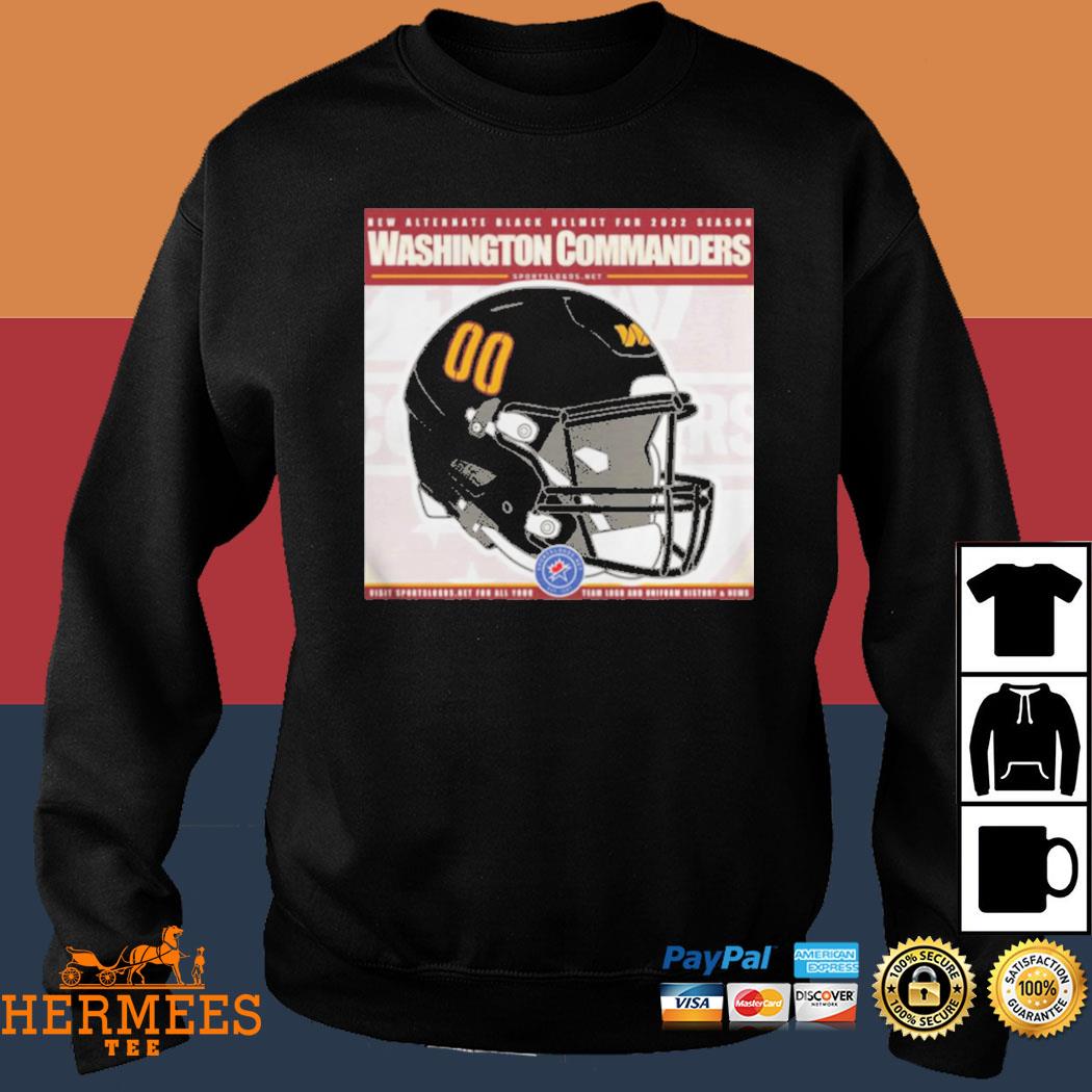 New Alternate black helmet for 2022 Season Washington Commanders shirt,  hoodie, sweater, long sleeve and tank top