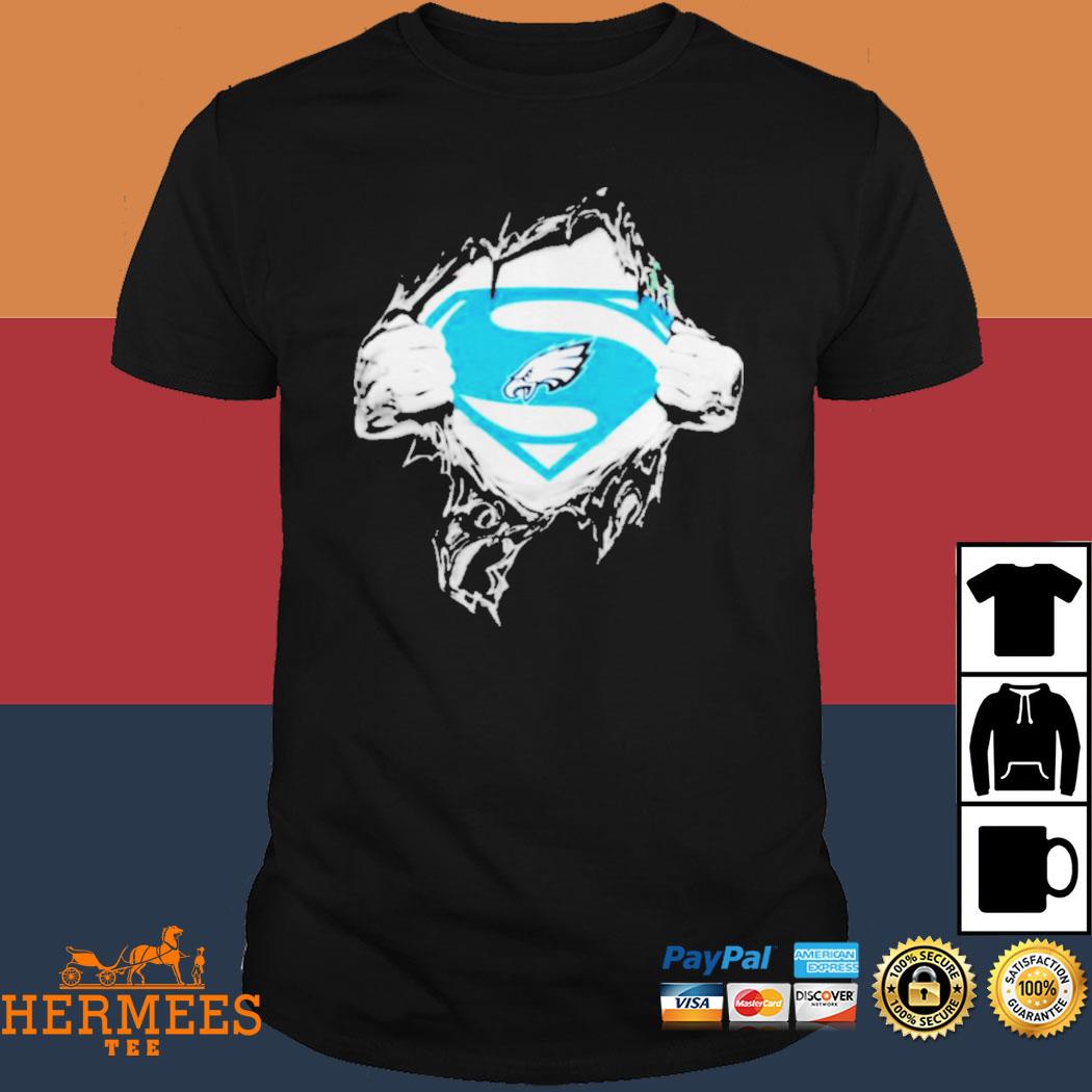 Official Philadelphia Eagles Insides Me Superman Logo shirt, hoodie,  sweater, longsleeve t-shirt