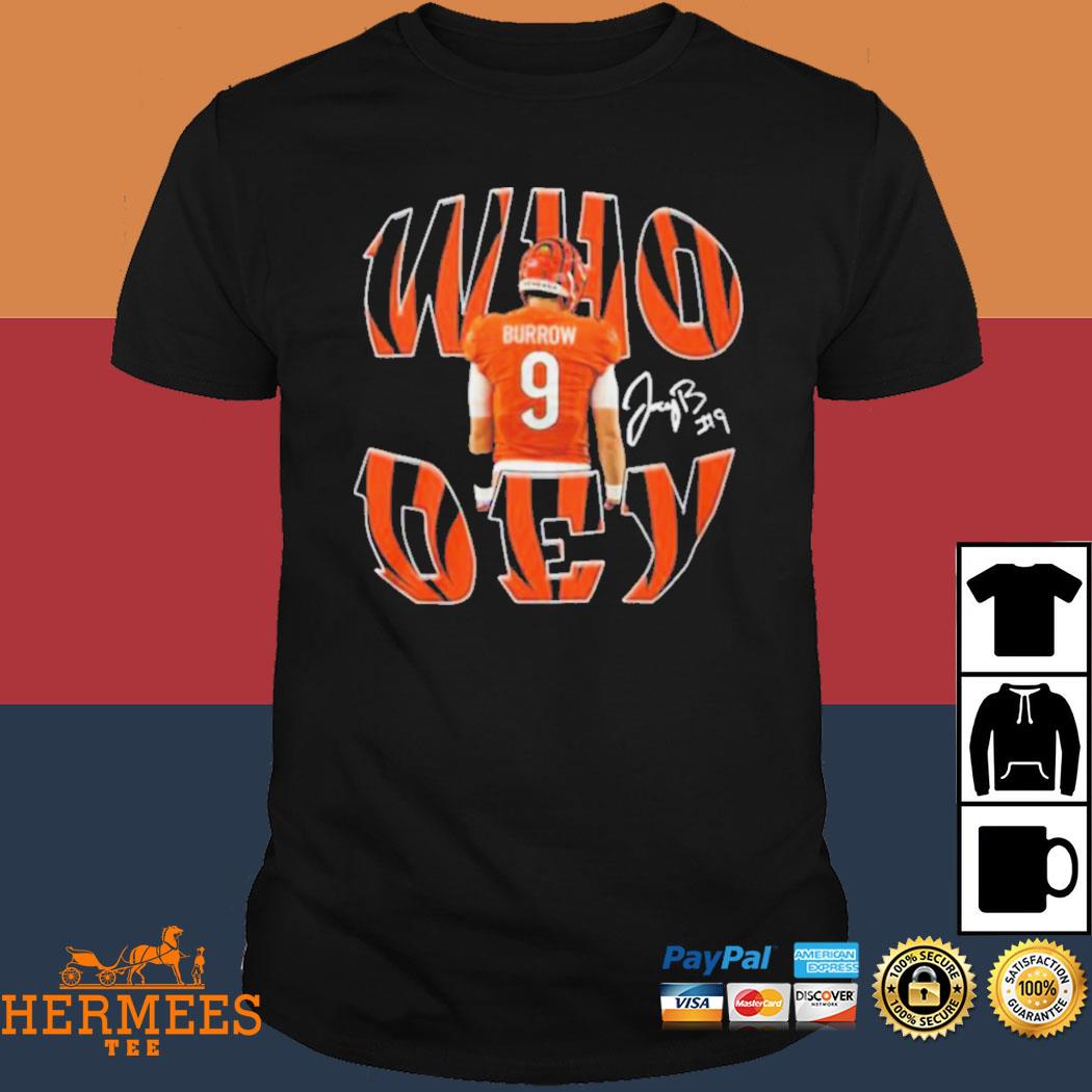 Burrow Who Dey Joe Cincinnati Bengals Shirt