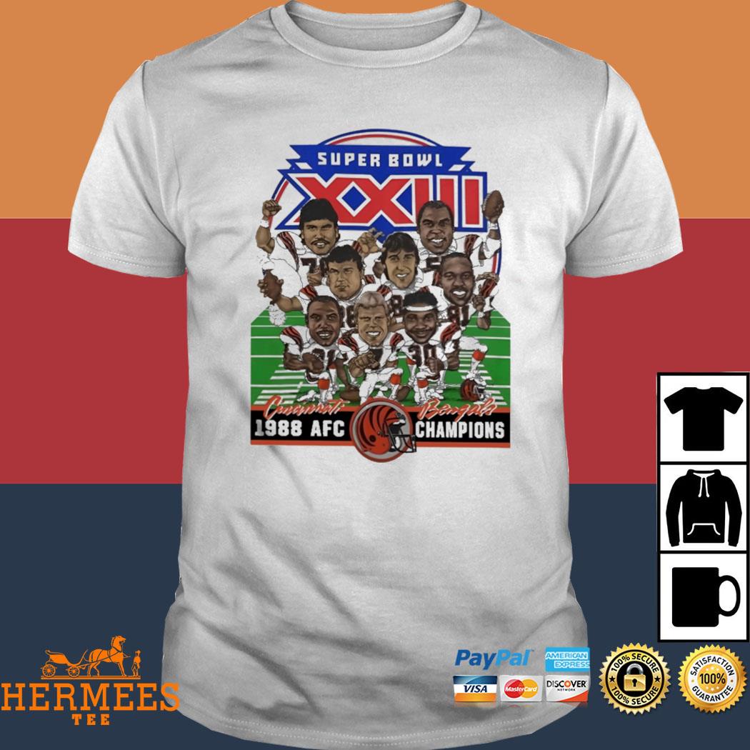 Cincinnati Bengals 1988 T-Shirt AFC Champions Caricature - Tarks Tees