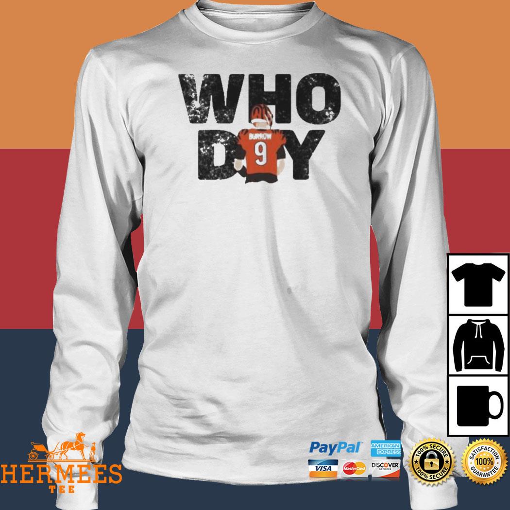 90s Joe Burrow Cincinnati Bengals Who Dey T-Shirt