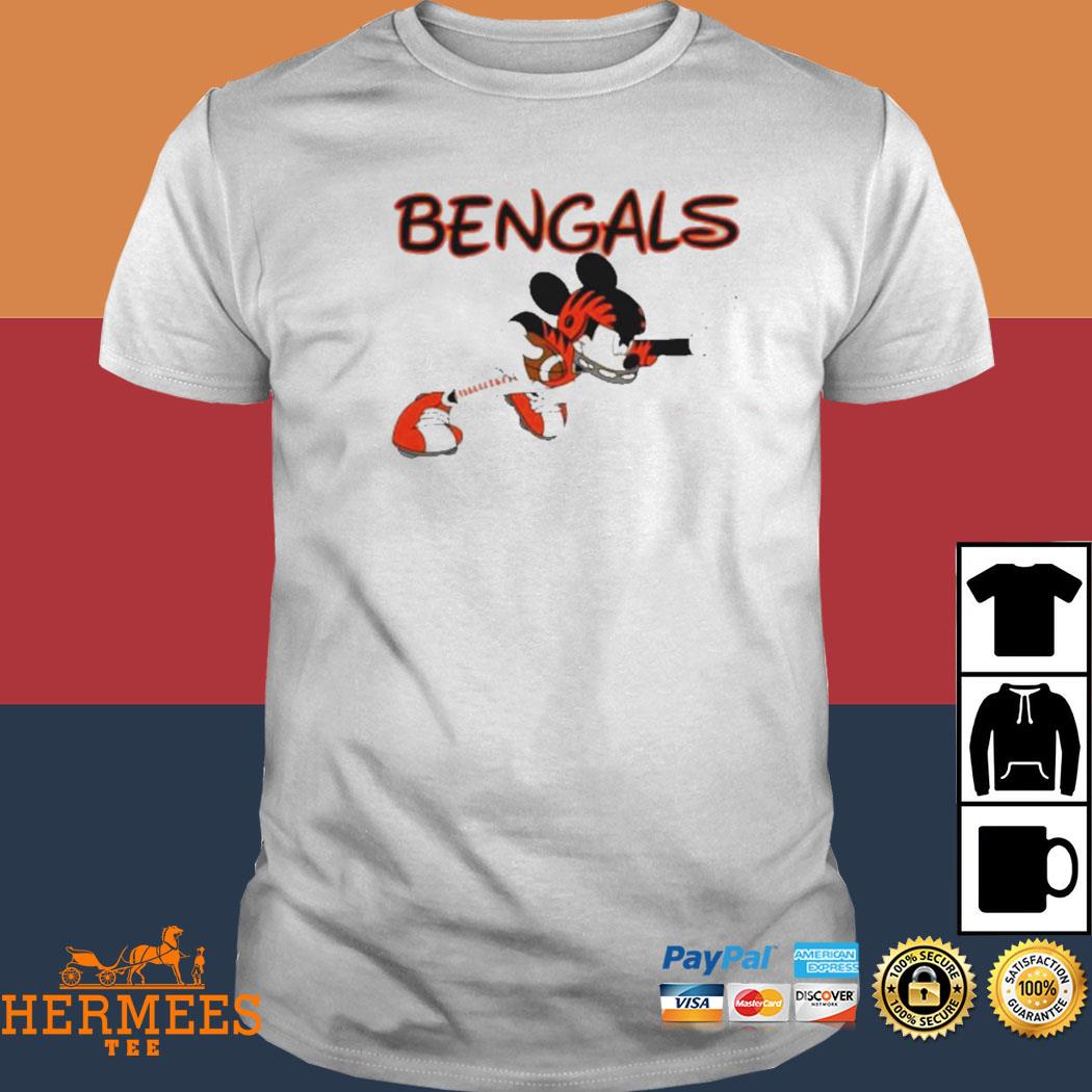 I Love The Bengals Mickey Mouse Cincinnati Bengals T-Shirt - T-shirts Low  Price