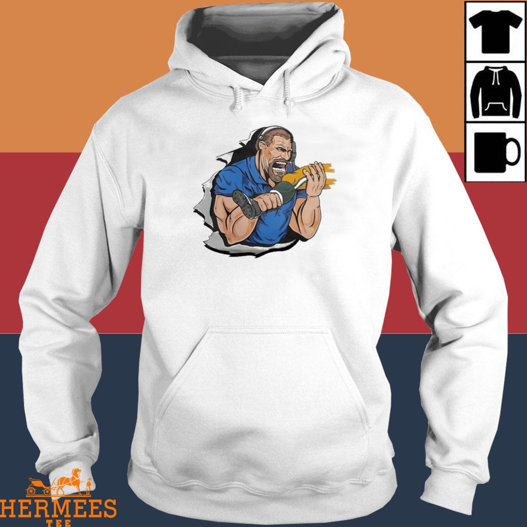 Official Dan Campbell Biting Kneecaps Shirt, hoodie, tank top, sweater and  long sleeve t-shirt