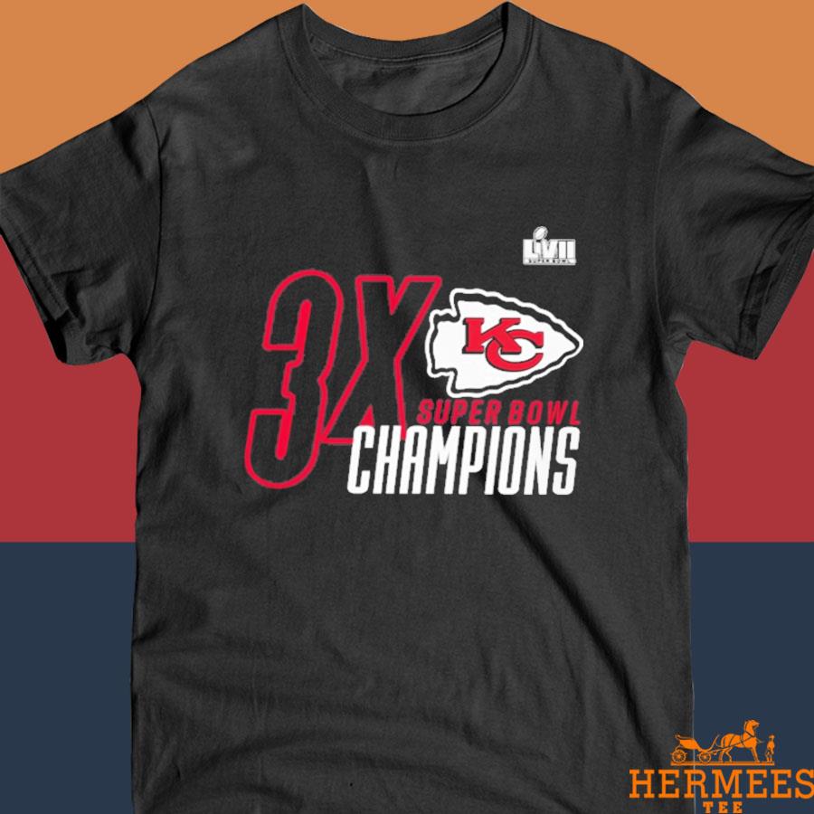 Official 3X Super Bowl Champions Kansas City Chiefs Three Time World Champ  Shirt, hoodie, tank top, sweater and long sleeve t-shirt