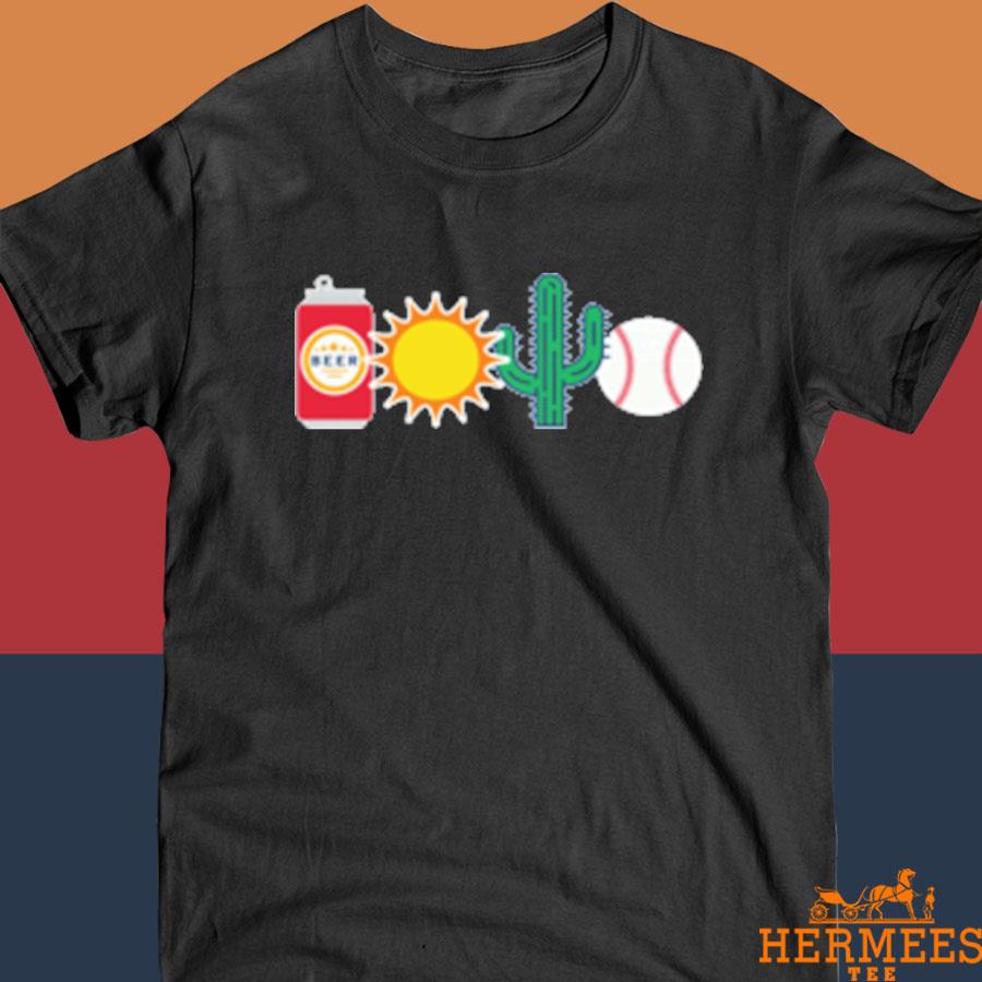 Official Beer Sun Cactus And Baseball Shirt