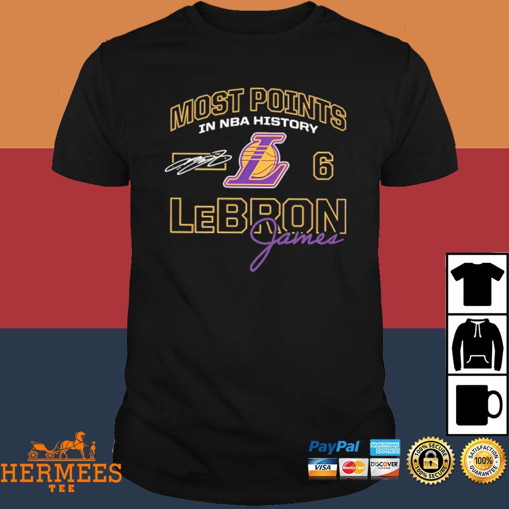 Official Most Points In Nba History Lebron Shirt