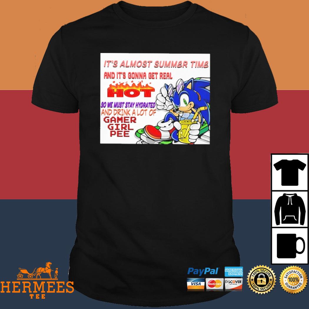 Official Rusty Featherstone It's Almost Summer Time And It's Gonna Get Real Hot Sonic Shirt