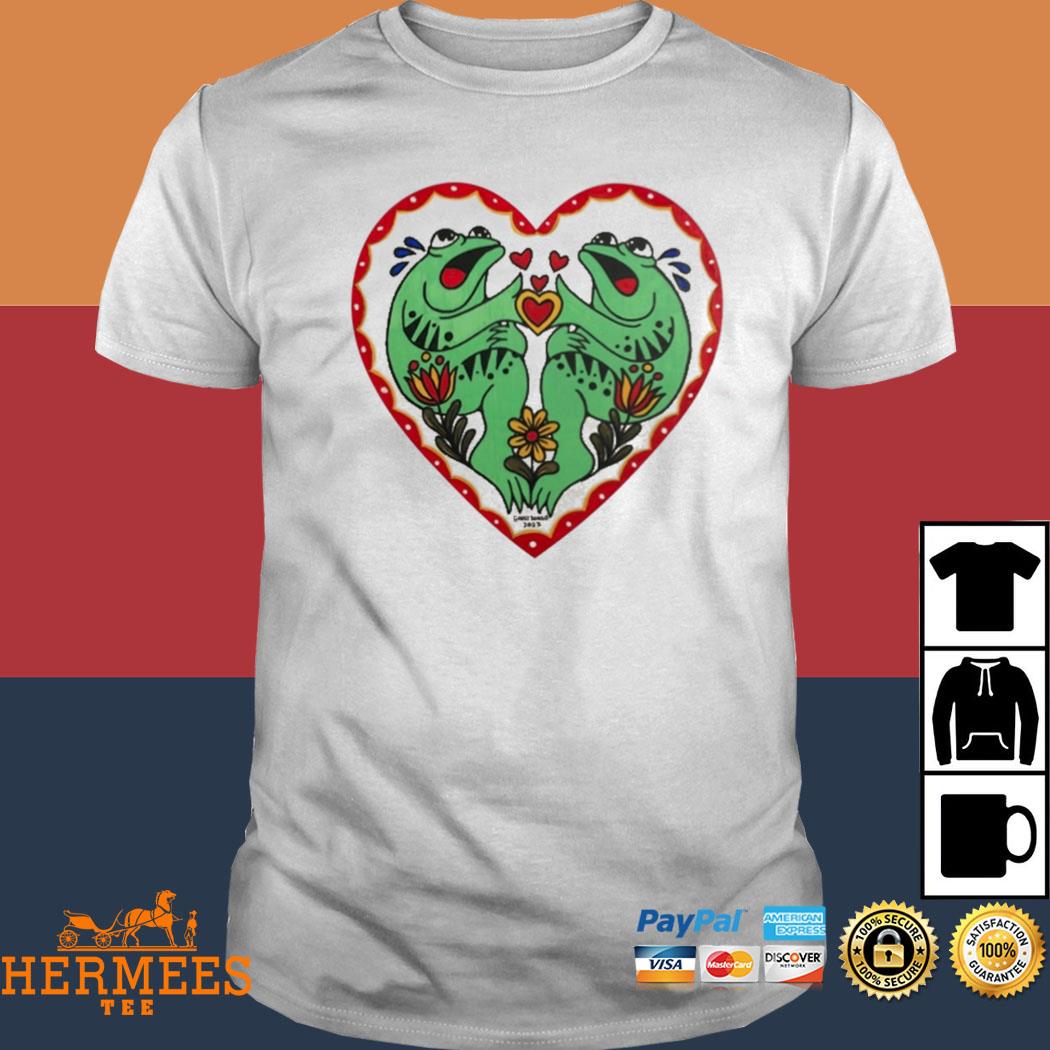Official Wooden Heart Painting Ghost Bongo Shirt