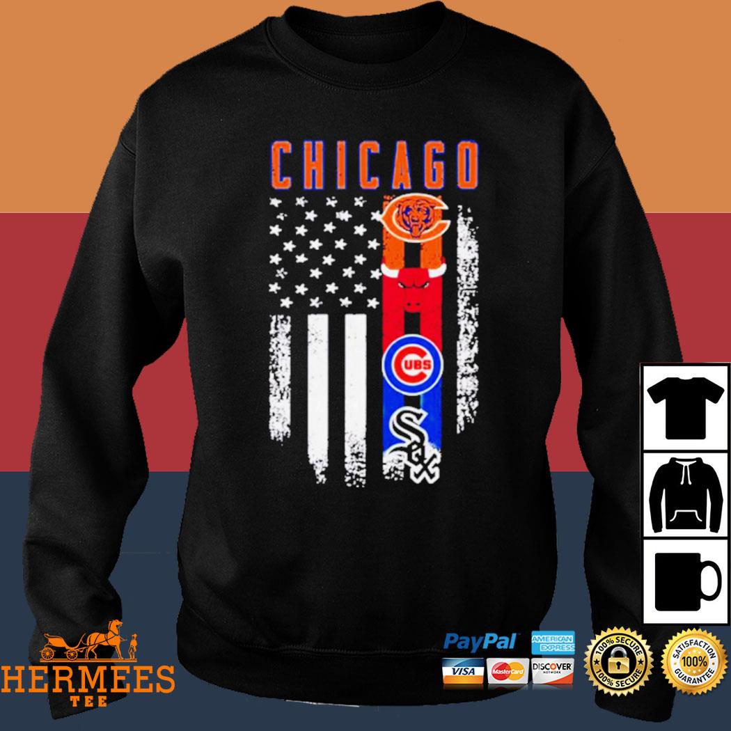 Chicago bulls chicago bears and Chicago Cubs logo teams new design 2023 t  shirt - teejeep