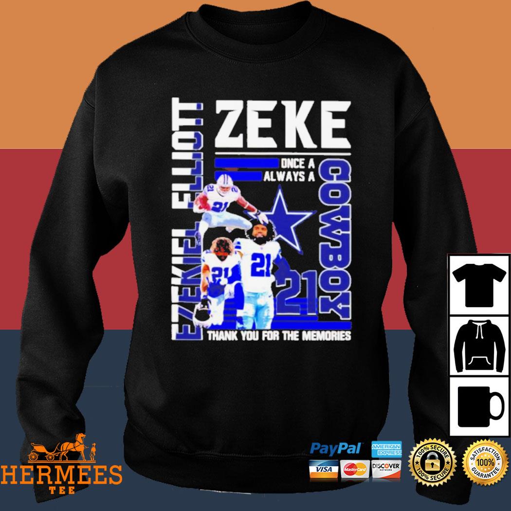 Ezekiel Elliott Zeke Cowboy thank you for the memories shirt