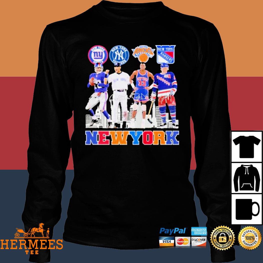 Knicks Rangers Yankees And Giants New York Sport Teams 2023 T-shirt,Sweater,  Hoodie, And Long Sleeved, Ladies, Tank Top