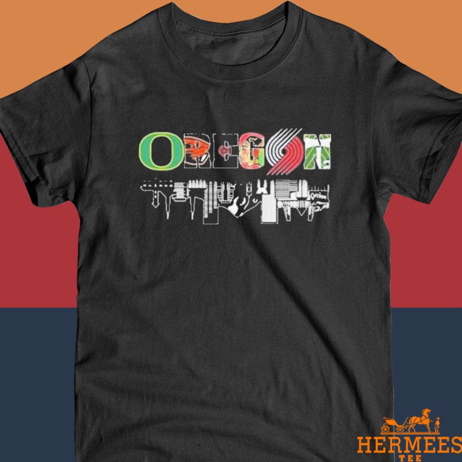 Official Oregon Sports Water Reflection Skyline Shirt