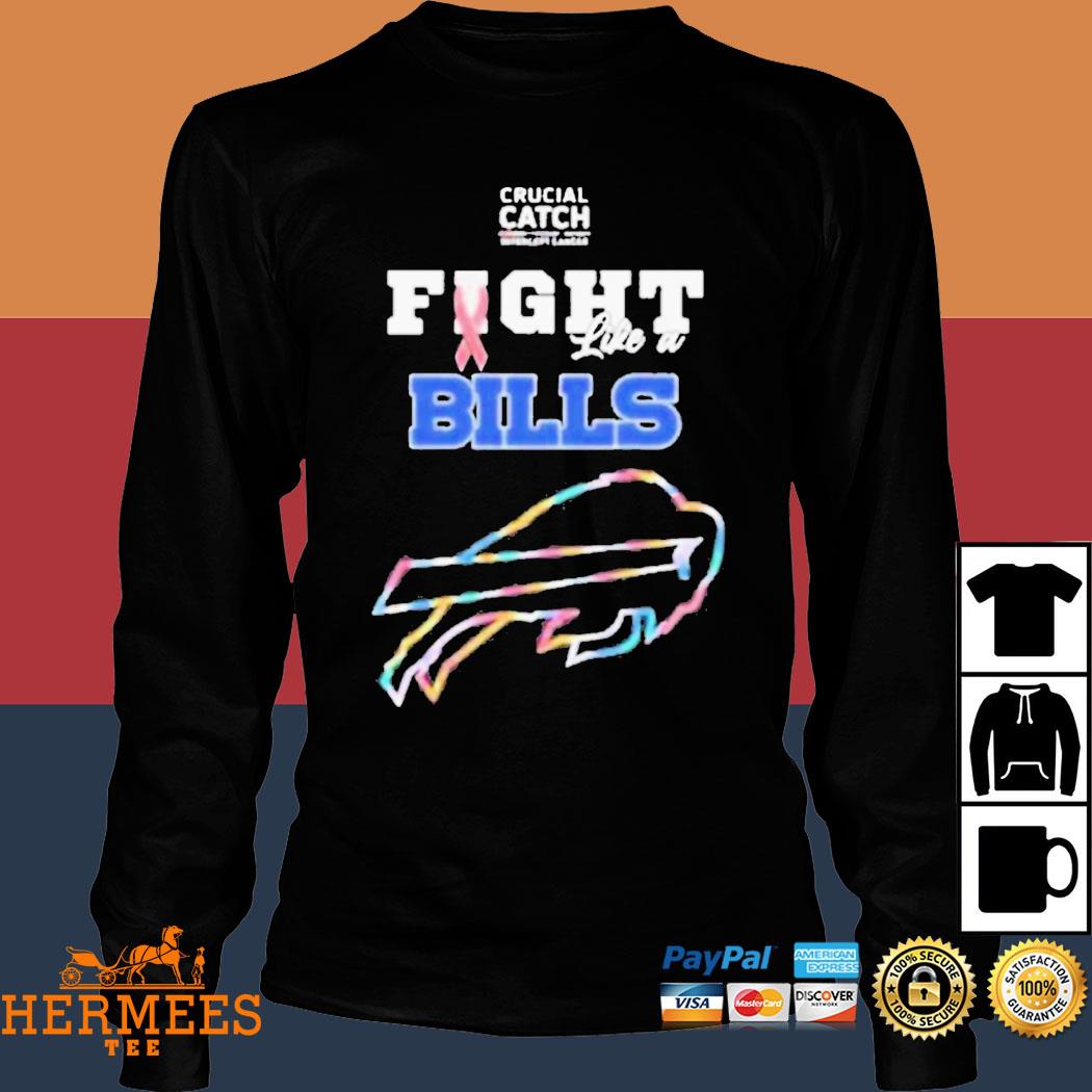 Crucial Catch Intercept Cancer Buffalo Bills Long Sleeve Shirt