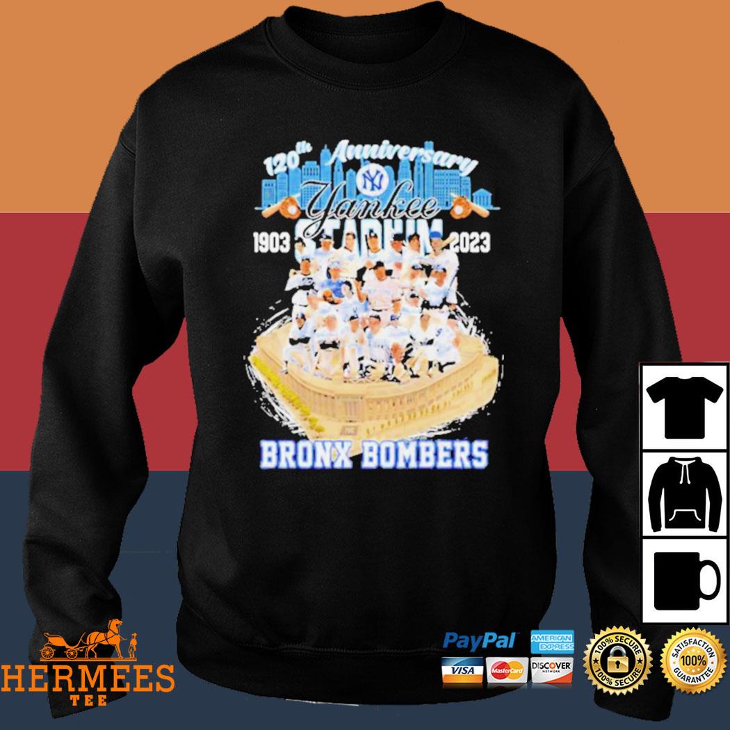 Official 100th anniversary 1903 2023 Yankee Stadium Bronx Bombers shirt,  hoodie, sweater, long sleeve and tank top