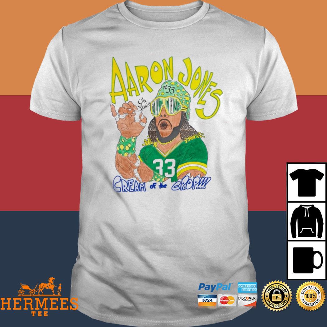 Official Aaron jones 33 cream of the crop shirt, hoodie, sweater, long  sleeve and tank top