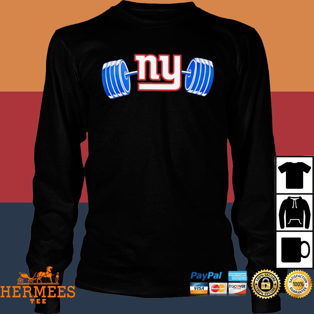 Official official New york giants ny barbell T-shirt, hoodie, tank top,  sweater and long sleeve t-shirt