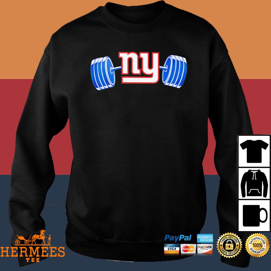 New York Giants Daniel Jones Nike Ny Barbell T-Shirt Goodstee