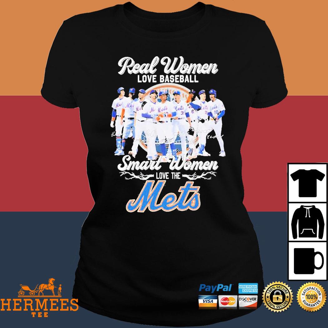 Real Women Love Baseball Smart Women Love The New York Mets 2023 Signatures  Shirt