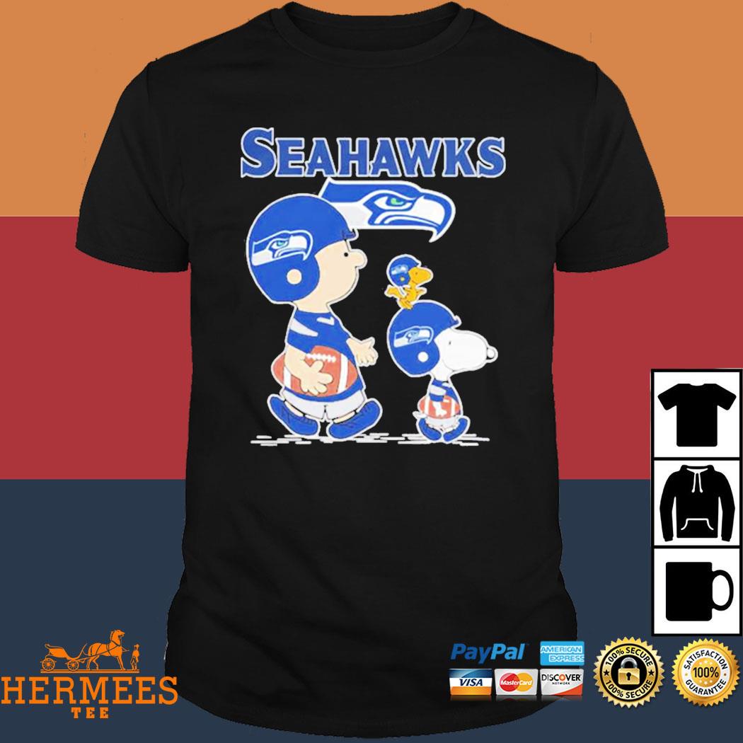 Seattle Seahawks Snoopy Plays The Football Game Shirt - Shibtee Clothing