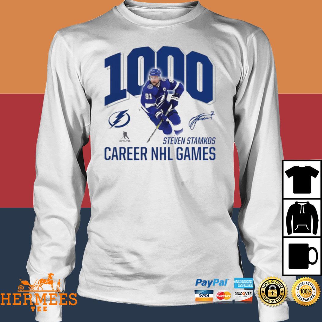 Steven Stamkos Tampa Bay Lightning 1,000 Career Games signature