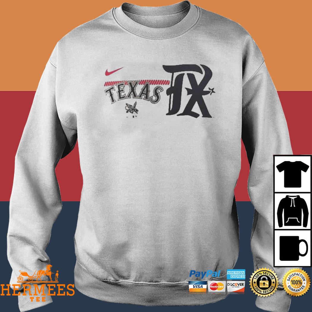 Texas Rangers Nike 2023 City Connect Tri Blend Shirt - Freedomdesign