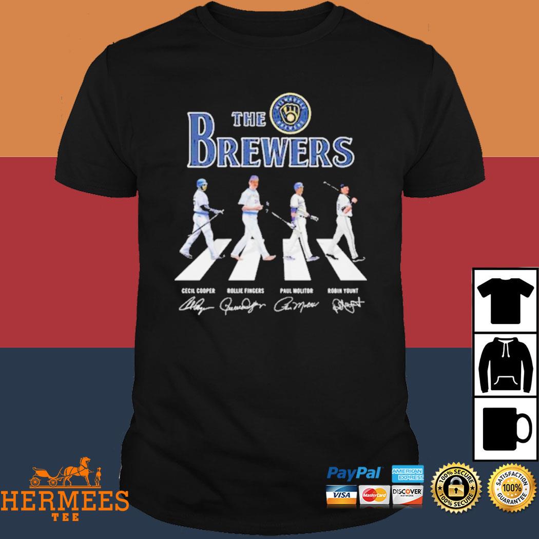 The Brewers Abbey Road Signatures Milwaukee Brewers Shirt - Huneni Store