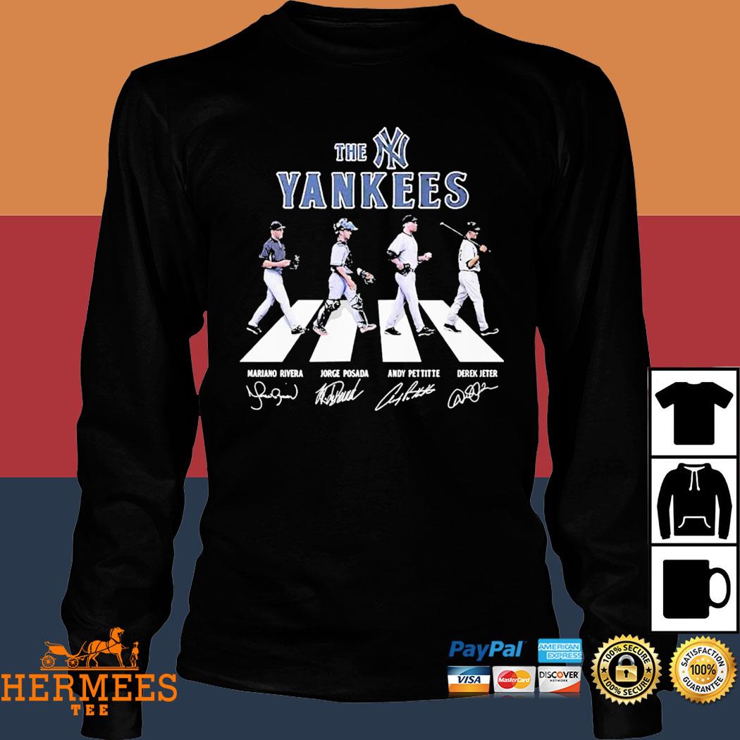 Original The Yankees Abbey road 2023 signatures shirt, hoodie