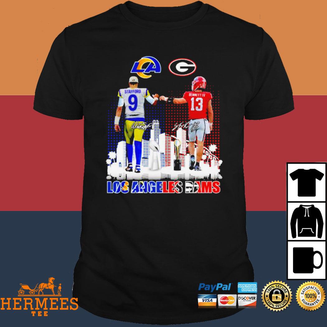 2023 Los Angeles Rams John Matthew Stafford And Stetson Bennett Signatures  Shirt - Peanutstee