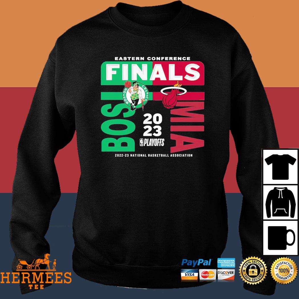 Official NBA 2023 western conference finals match up Boston celtics vs  miamI heat fashion logo shirt, hoodie, sweater, long sleeve and tank top